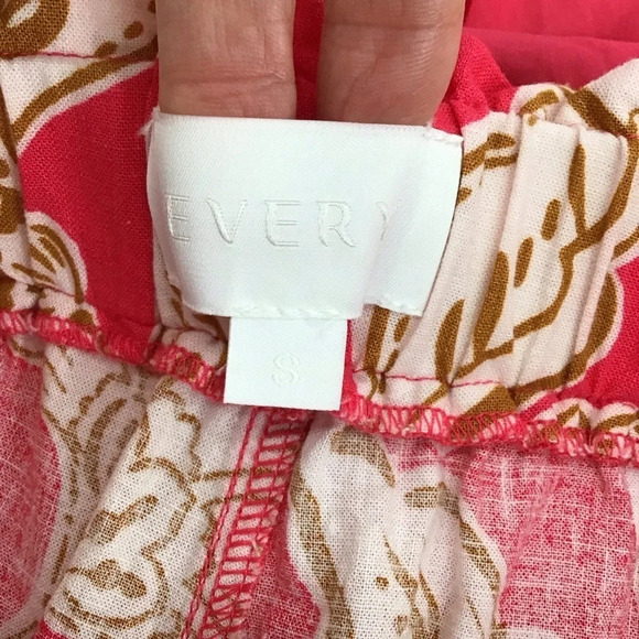 Every Two Piece Lien Blend Short Set Summer Beach Casual Top XS Bottom Small - Picture 8 of 10